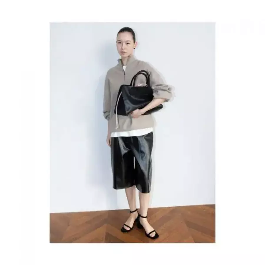 THE APERTURE 90s Quarter Zipup Knit Top Brown TA6251A06D 3412526 진한갈색 F_이미지