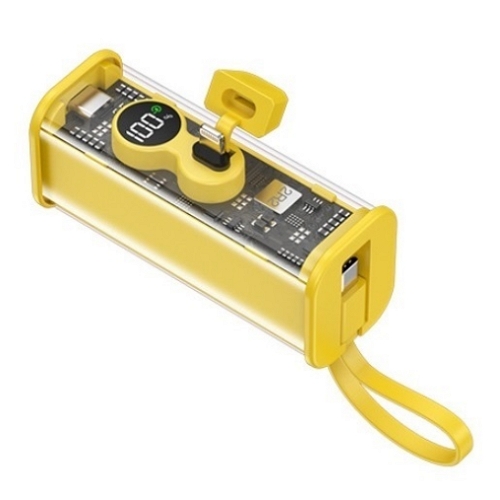 주닉스 B형 미니 도킹형 보조배터리 5000mAh (8핀+C타입)_이미지