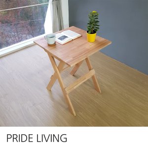 프라이드리빙 참죽나무 원목 티테이블 사각 (의자별도)_이미지