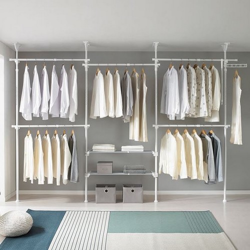 드레스룸 폭조절선반 행거 EO-407WG