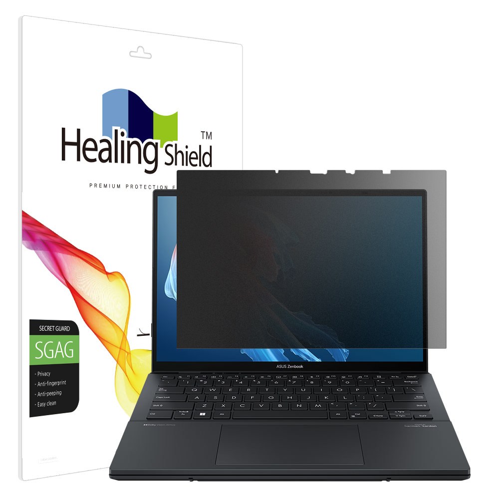 폰트리 힐링쉴드 ASUS 젠북 듀오 UX8406MA 액정보호필름 (프라이버시 저반사 사생활보호)