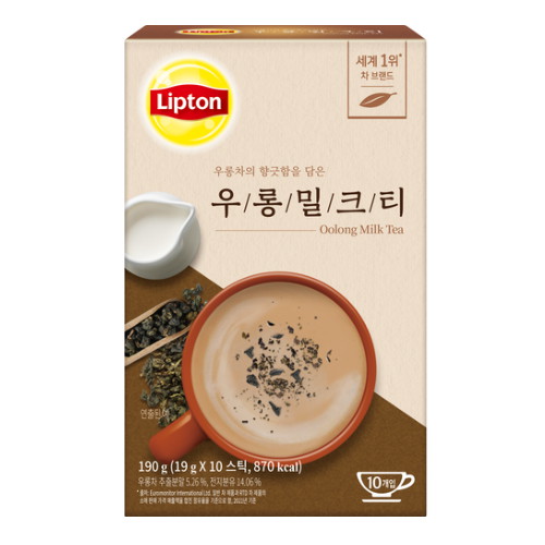 유니레버 립톤 우롱밀크티 10T (2개)