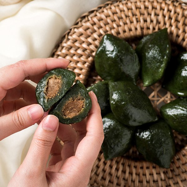 모시담은 서천 한산모시송편 1kg (찐 참깨) (1개)_이미지