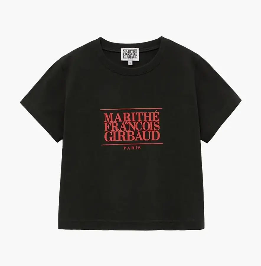 마리떼 W 클래식 로고 크롭 티 1MG24CTS105 CRC NVY WHT