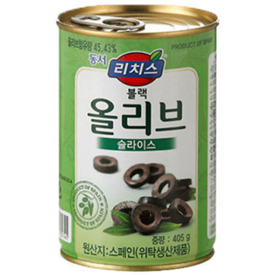 동서식품 리치스 블랙 올리브 슬라이스 405g (3개)_이미지