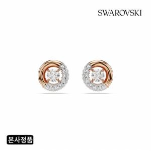 스와로브스키 여성 Dextera 로즈골드 스터드 귀걸이_5692258_이미지
