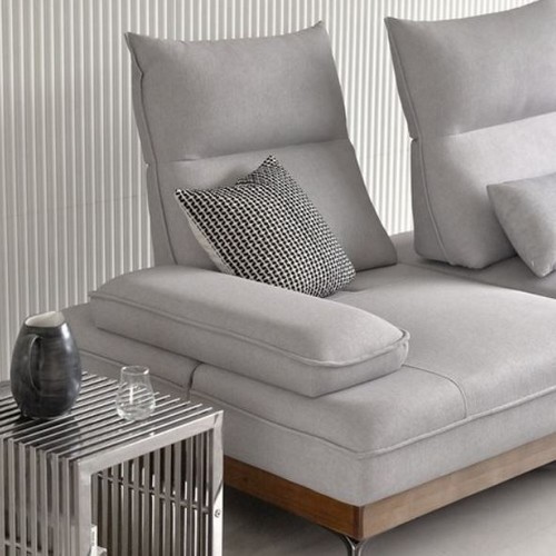 웰퍼니쳐 클레멘스 원목 스윙 패브릭 소파 3인용 (스툴포함)_이미지