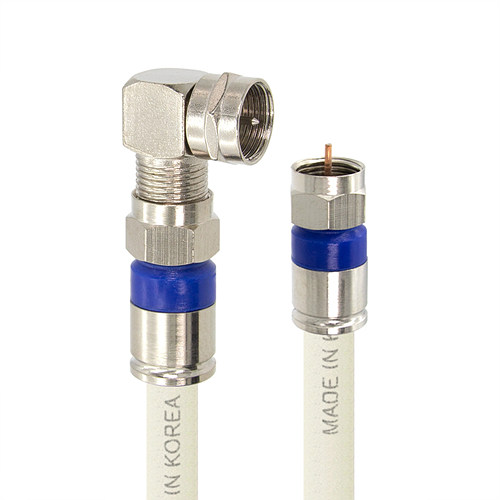 탑라인에이치디 솔탑 고급형 RF 안테나 화이트 꺾임 TV 동축 케이블 (SOLTOP-1120, 20m)