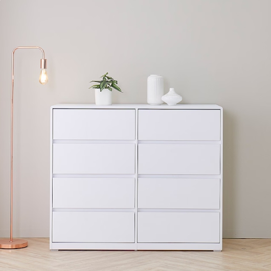 퍼스웰 도도스 강화UV코팅 광폭 와이드 4단 서랍장 1200