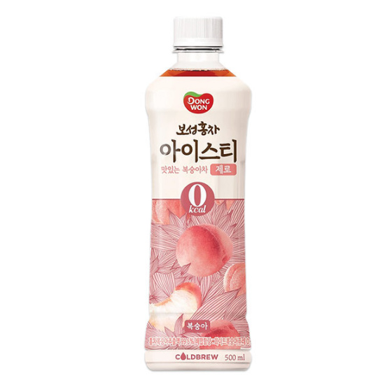 동원F&B 보성홍차 아이스티 제로 복숭아 500ml (96개)_이미지