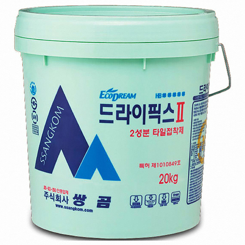 쌍곰 드라이픽스2 타일접착제 20kg (1개)_이미지