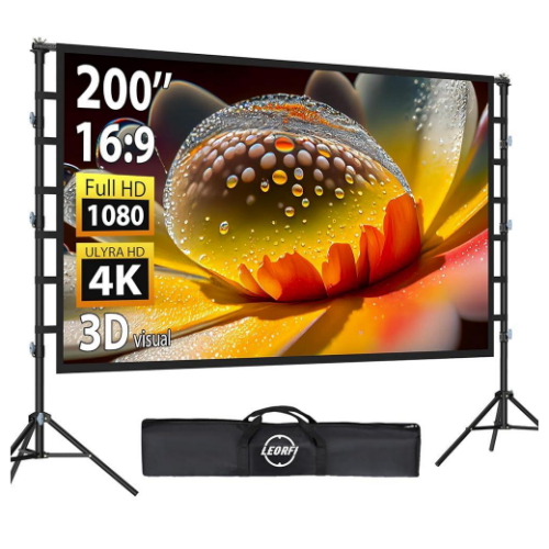 LEORFI 프로젝터 대형 스탠드 스크린 해외구매