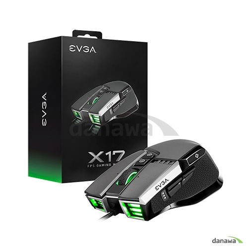 EVGA X17 게이밍 마우스 (그레이)