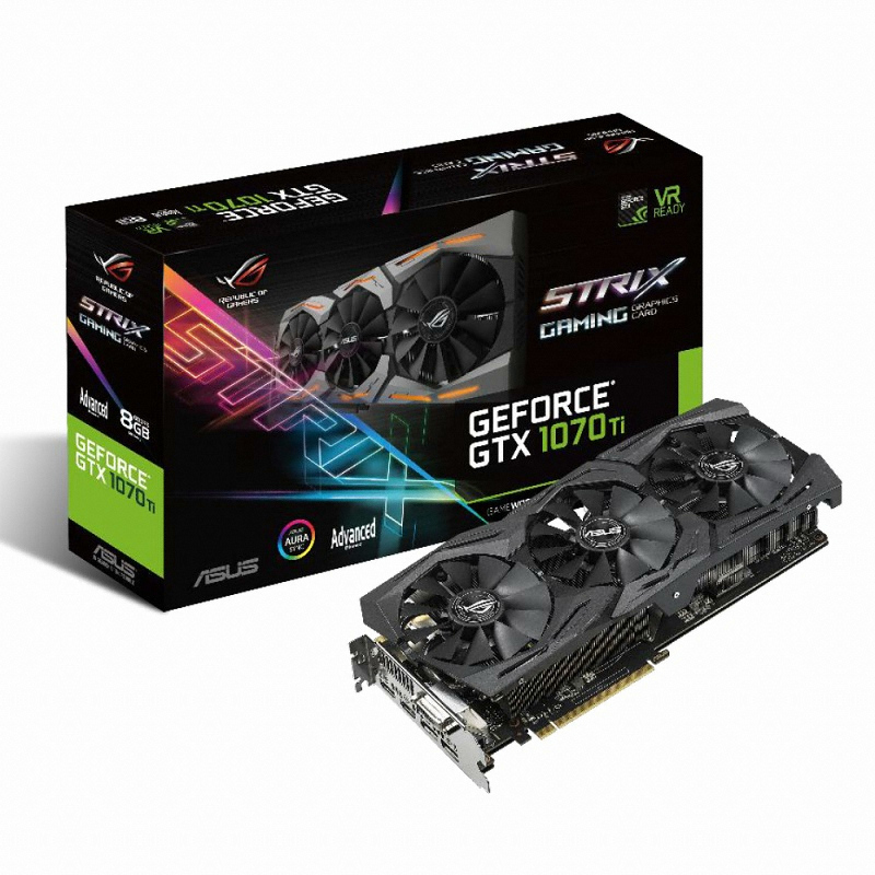 ASUS ROG STRIX 지포스 GTX1070 Ti A8G GAMING D5 8GB