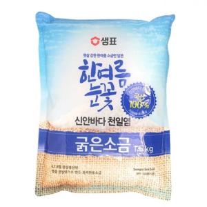 샘표 한여름 눈꽃 굵은소금 1.5kg (10개)_이미지