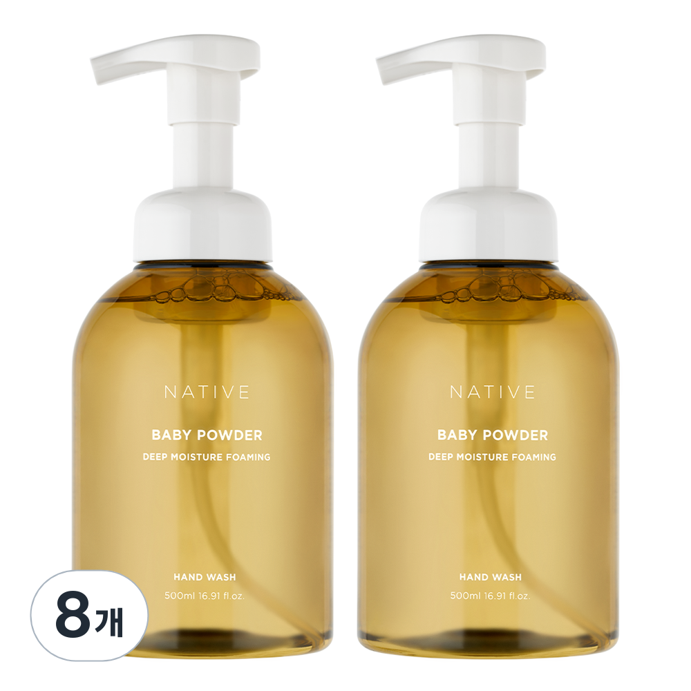 아브카 네이티브 딥모이스춰 포밍 핸드워시 베이비파우더 500ml (8개)_이미지