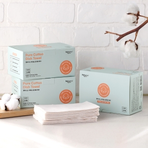 빨아쓰는 무표백 목화솜 일회용 행주 60매 20매 x 3박스