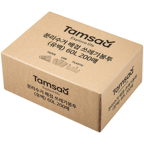 스미트인더스트리 탐사 분리수거 배접 비닐 봉투 60L 200매 (1개)_이미지
