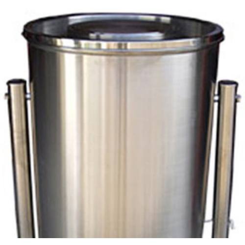 위드리빙 ㅤ원형 행거A형 스텐휴지통 145L_이미지