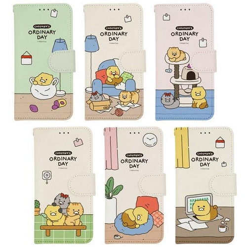 아이콘스 카카오프렌즈 갤럭시A55 춘식이 오디너리데이 다이어리 케이스