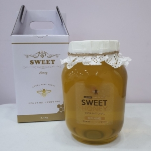  스위트허니 100% 천연 국내산 아카시아꿀 2.4kg [1개]