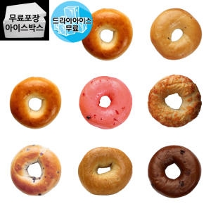 제이케이푸드 베이글코리아 크랜베리 통밀 초코 어니언 로빈스 플레인 모짜렐라 치즈 구스 베이글 X입 110g (6개)_이미지