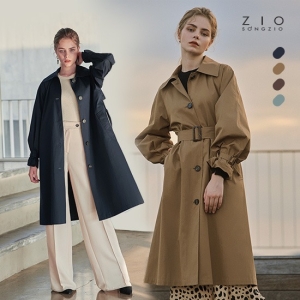  지오송지오 볼륨 슬리브 트렌치코트