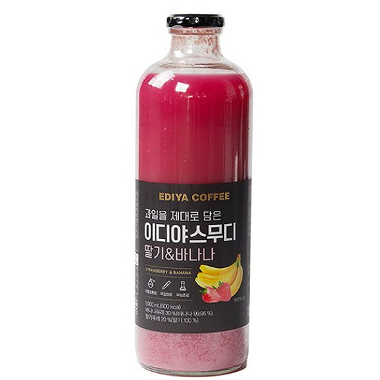 이디야 과일을 제대로 담은 이디야 스무디 딸기&바나나 1L (1개)