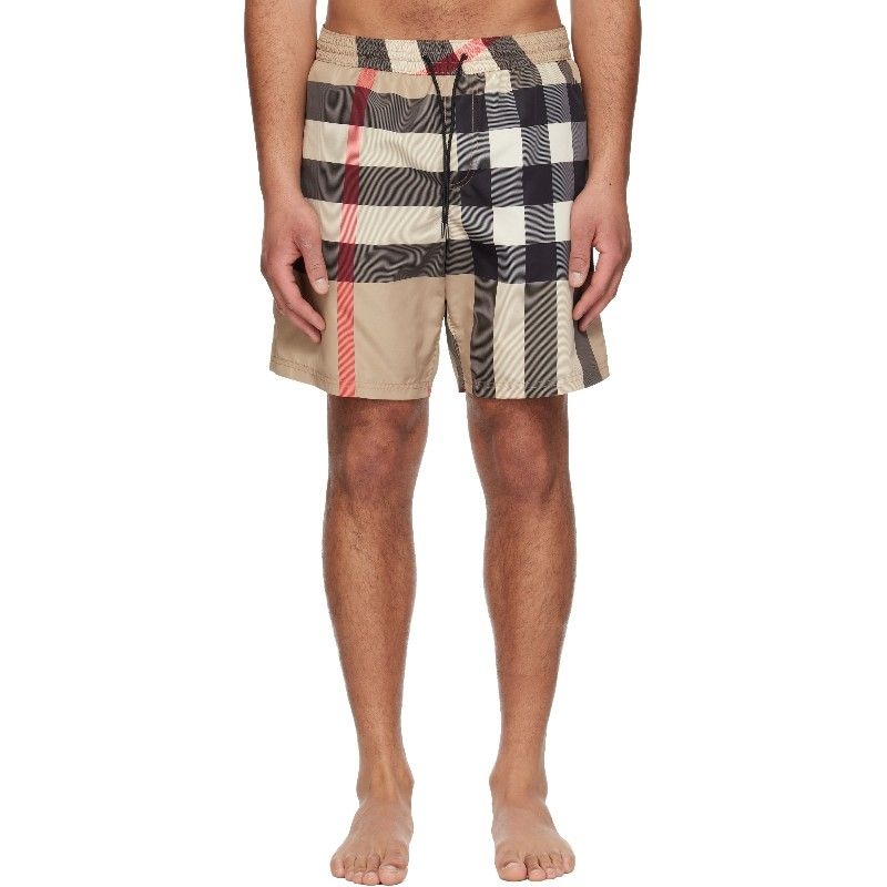 버버리 남성 베이지 길드 스윔 쇼츠 261376M208005