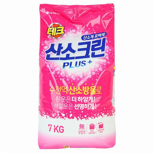 LG생활건강 테크 산소크린 플러스 7kg (1개)