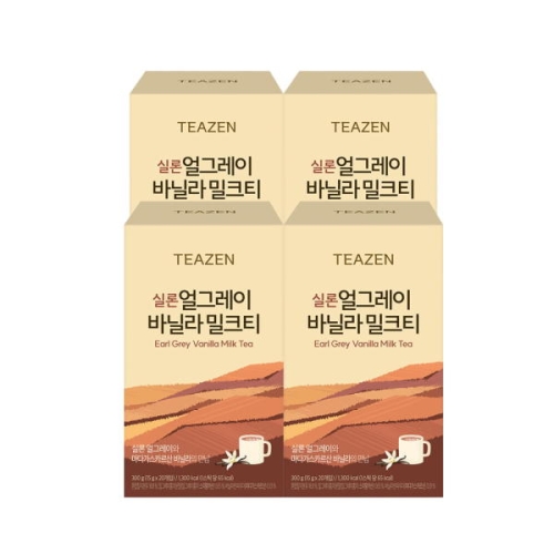 티젠 실론 얼그레이 바닐라 밀크티 20개입 (4개)