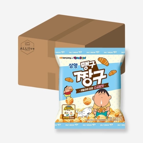 삼양식품 맹구 짱구 히말라야 암염 소금빵맛 85g (24개)_이미지