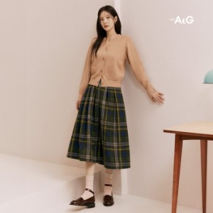 더엣지 체크 볼륨 스커트 WYSK6G01이미지입니다. 누르면 해당 게시물로 새창이동합니다.