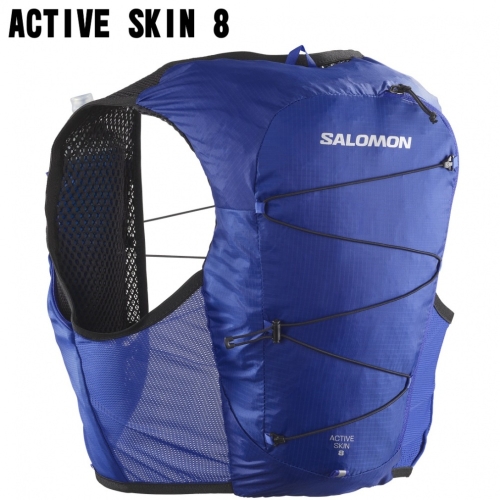 살로몬 마라톤 러닝 백팩 ACTIVE SKIN 8 with flasks 액티브 스킨 8 위즈 플라스크 LC2012700 XS_이미지