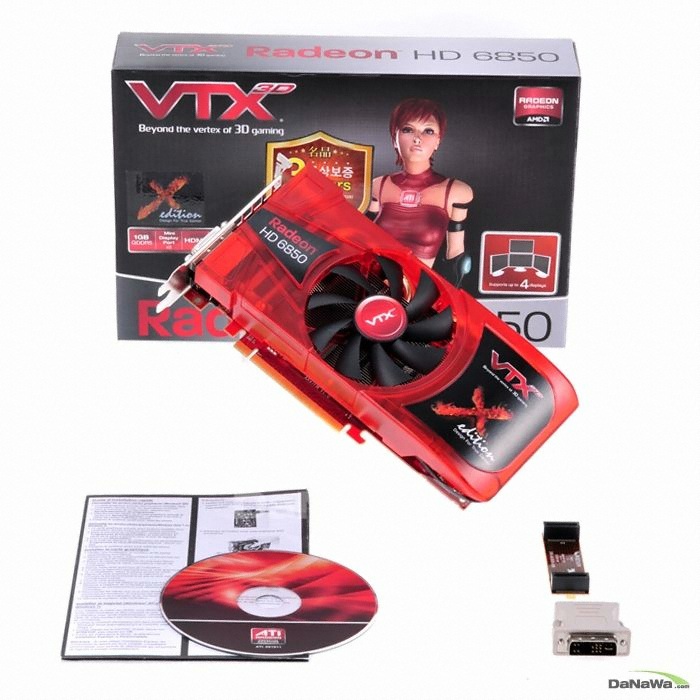 VTX3D �󵥿� HD 6850 X-Edition V2 D5 1GB