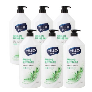 하나로 플러스 프레쉬 수딩 비듬 케어 샴푸 1500ml (6개)_이미지