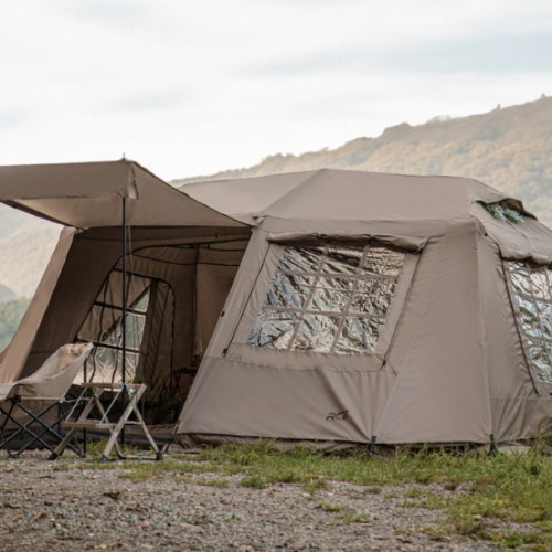 로티캠프 힐하우스 그늘막 원터치 텐트 풀오픈 (그라운드시트 포함)_이미지