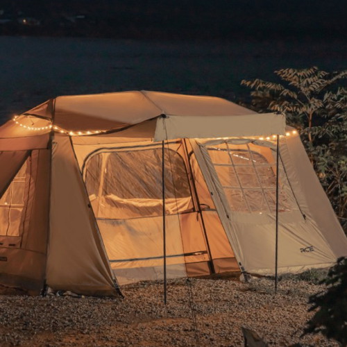 로티캠프 힐하우스 그늘막 원터치 텐트 풀오픈 (그라운드시트 포함)_이미지