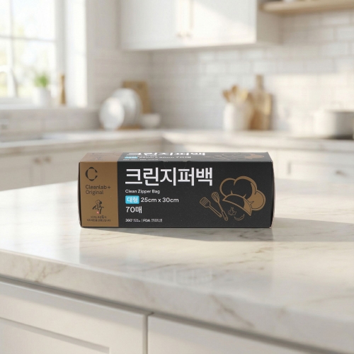 크린랲 식구 크린지퍼백 25x30cm (대) 70매 (1개(70매))_이미지