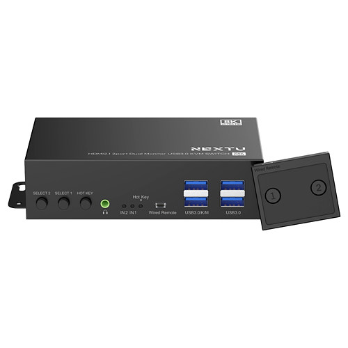 이지넷유비쿼터스 NEXTU 크이센 2포트 HDMI KVM 스위치_이미지