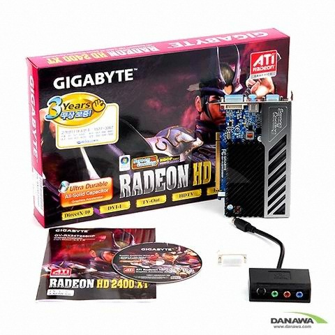GIGABYTE �󵥿� HD 2400XT 256MB Screen-Cooling2