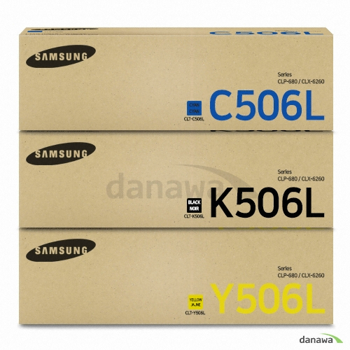 삼성전자 정품 CLT-K506L, CLT-C506L, CLT-Y506L 3색 세트_이미지