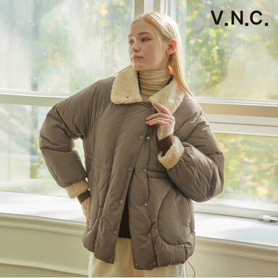 비지트인뉴욕 덤블 칼라넥 패딩 점퍼 VZCPAE4_이미지