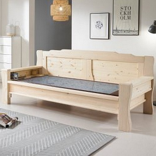 힐링사랑건강침대 힐링 237C 원목보료 돌소파 MS (그린칠보석)_이미지