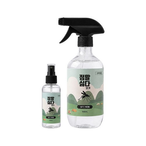 워크플로컴퍼니 정말싫다 모기 기피제 500ml + 60ml
