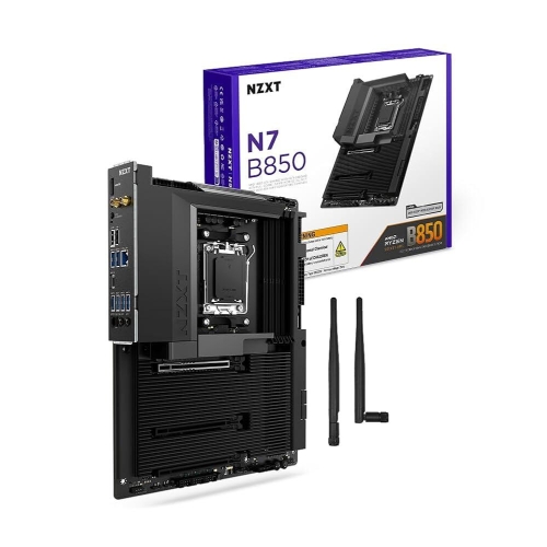 시리즈 NZXT N7 B650E N7-B65XT-W1 AMD B650 칩셋 AMD 7000 CPU 지원 ATX 게이밍 마더보드 통.._이미지