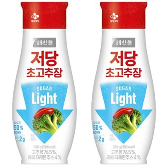 <b>해찬들</b> 저당 초고추장 280g