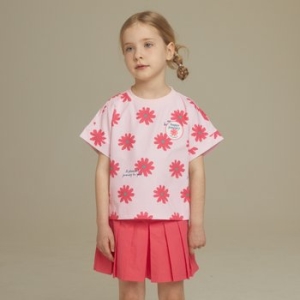 뉴발란스 키즈 AIR BALLOON 여아 반팔티 치마바지 세트 NK9YD2402G_이미지