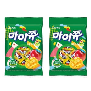 크라운제과 마이쮸 애플망고 100g (2개)