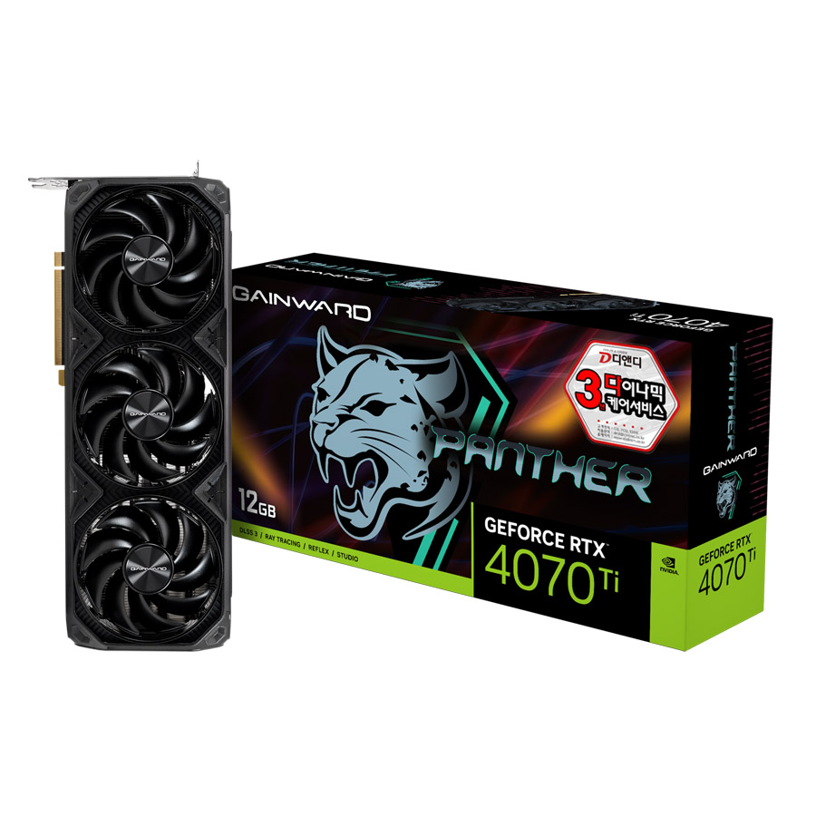 GAINWARD 지포스 RTX 4070 Ti 팬서 D6X 12GB